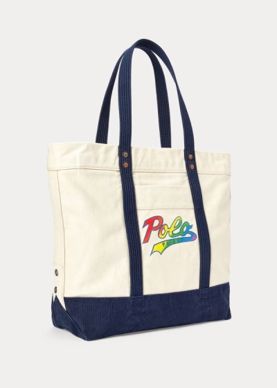 Bolsos De Mano Polo Ralph Lauren Mujer Creme / Multicolor - Pride - IBZNH4597